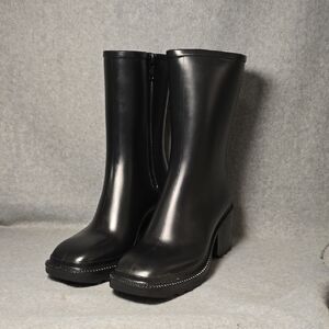INC International Concepts Everett Square-toe Block Heal Rain Boots 9M